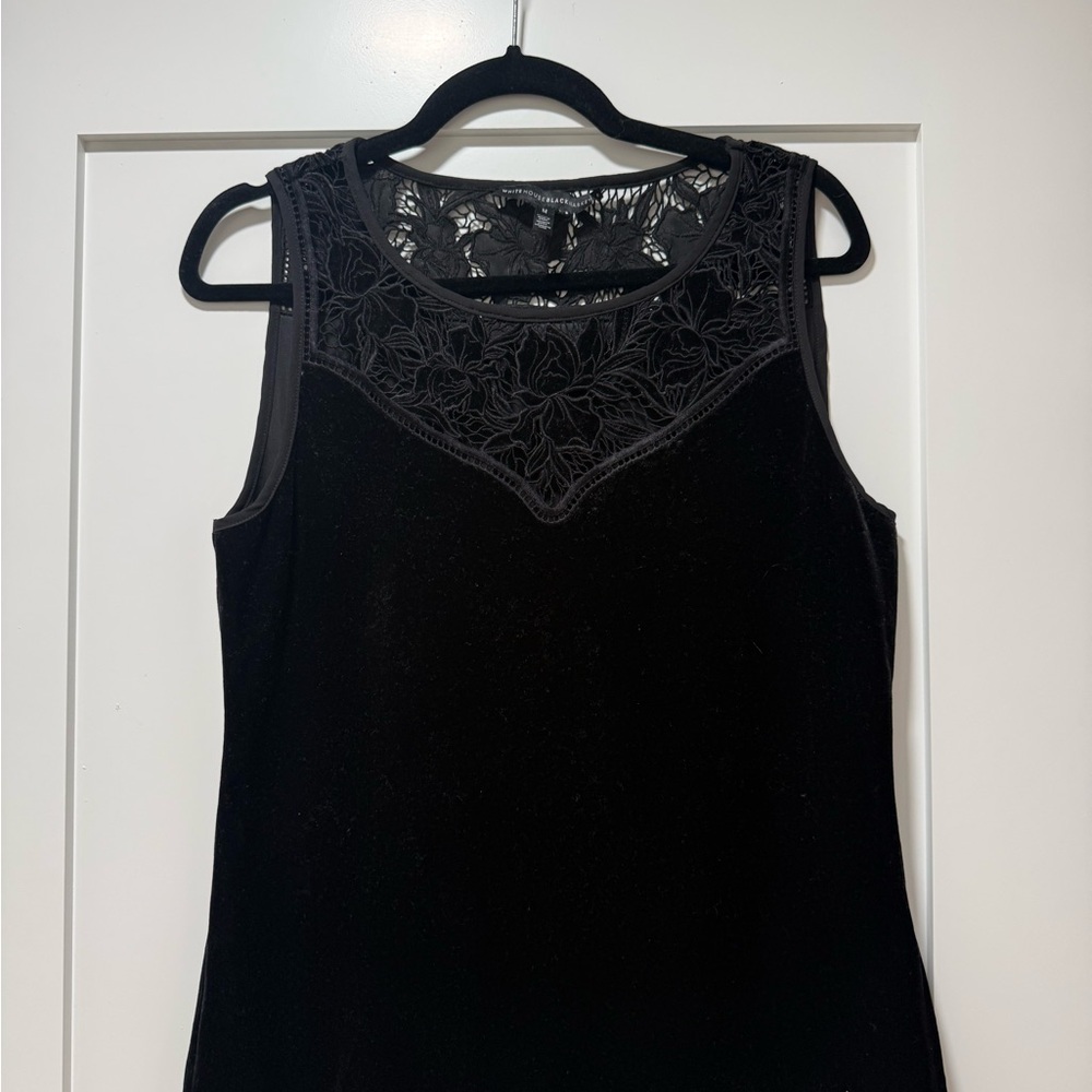 White House Black Market Elegant Black Lace Blouse